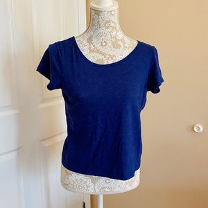 Cross-back Tee • Blue